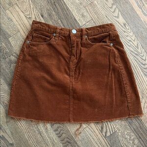 BlankNYC Corduroy Skirt in Brown Sz 27